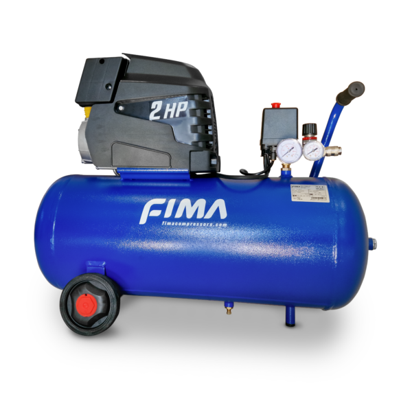 Compresseur d'air 50 Lt FIMA Piper L19K-50 moteur à induction 2 Hp – Image 2