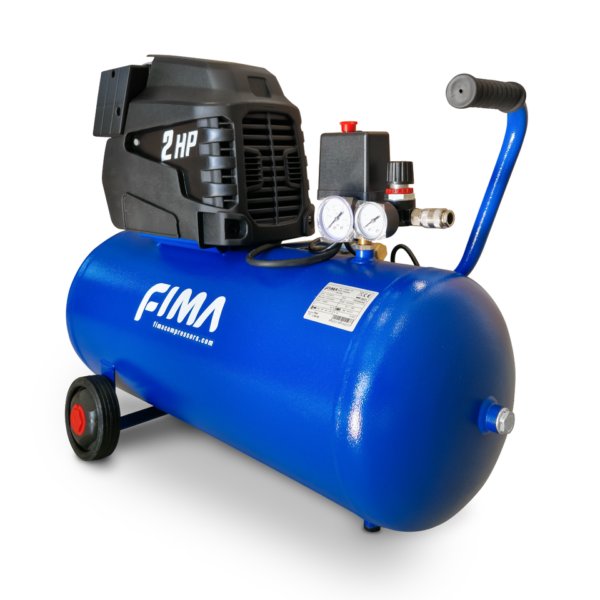 Compresseur d'air 50 Lt FIMA Piper L19K-50 moteur à induction 2 Hp